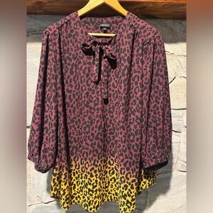 Stylish Torrid Leopard Print Women's Top, 2X